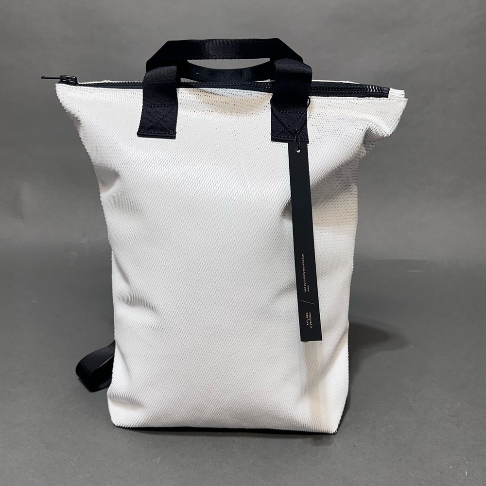 AMPERSAND AS APOSTROPHE Unisex Leather Large Backpack-Tote In Cats Pajamas NWT